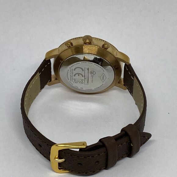 Fossil FTW5007 Women's Brown Leather White Analog Dial Hybrid Smartwatch XX769 - Picture 10 of 12